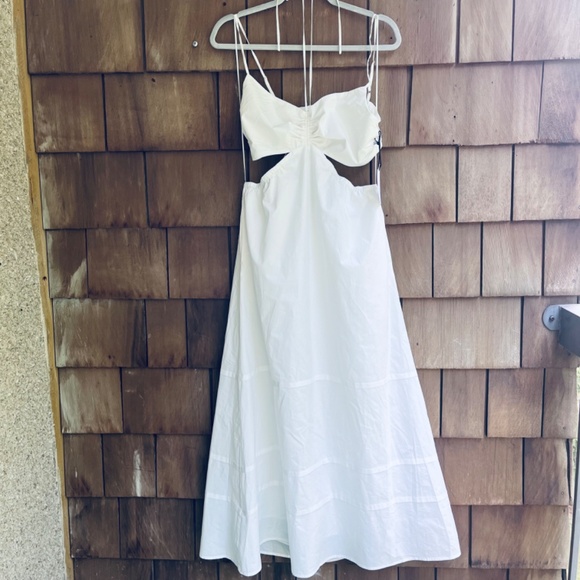 Revolve ASTR Cutout Cotton Poplin Maxi Dress - top and skirt set - Picture 4 of 17